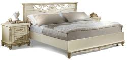 Кровать двойная Алези с низким изножьем